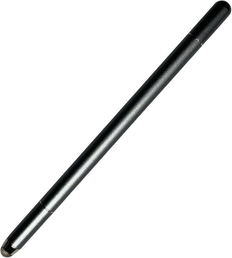 Gray Dual Purpose Touch Screen Pen with Two Replaceable Nibs for Business Tablets Smartphones - Image 2